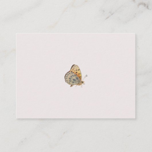 Love Bug Wildflower Books for Baby Shower  Informatiekaartje (Achterkant)