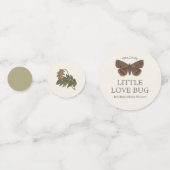 Love Bug Woodland Baby shower Confetti (Achterkanten)