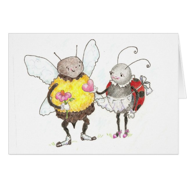 Love Bugs Card (Voorkant Horizontaal)