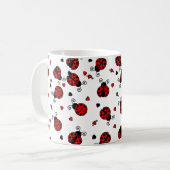 Love Bugs Red Ladybugs Koffiemok (Voorkant links)