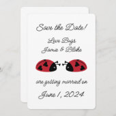 Love Bugs -  Save the Date (Voorkant / Achterkant)