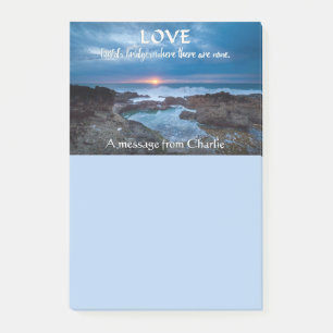 Love Builds Bridges Notes post-it personnalisées