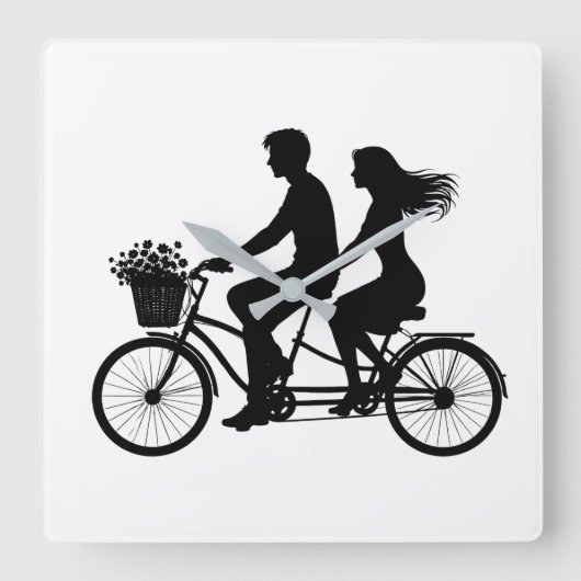 Love built for 2 vierkante klok (Voorkant)