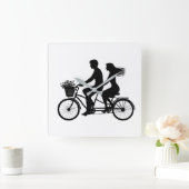 Love built for 2 vierkante klok (Huis)