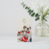 Love Bulldogs visitekaartje (Staand voorkant)
