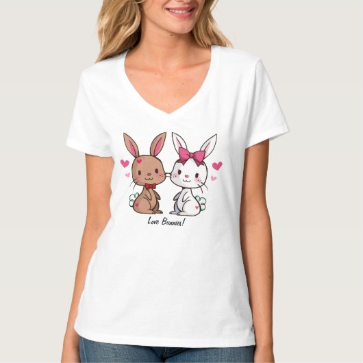 Love Bunnies T-Shirt (Voorkant)