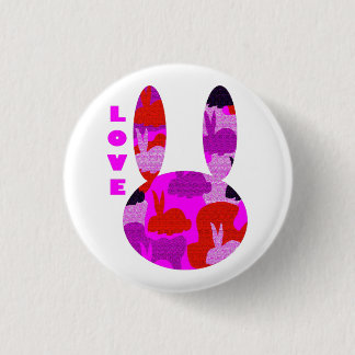 Love Bunny Badge Ronde Button 3,2 Cm