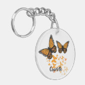 Love Butterflies Personalized   Sleutelhanger (Voorkant Links)