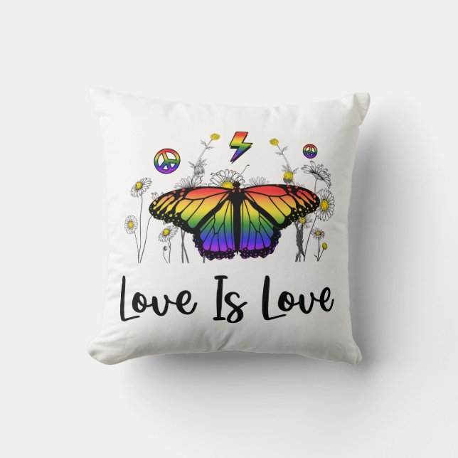 Love Butterfly Sierkussen for Couples (Voorkant)