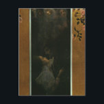 Love by Gustav Klimt Carte postale<br><div class="desc">Gustav Klimt - Artiste Art Nouveau</div>