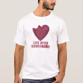 Love Bytes gepersonaliseerd T-shirt (Voorkant)