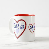 Love Café Au Lait - Mug Deux Tons (Devant gauche)