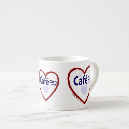 Love Café Con Leche - Espresso Mok (Voorkant rechts)