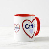 Love Café Con Leche - Ringer Mug (Devant droit)