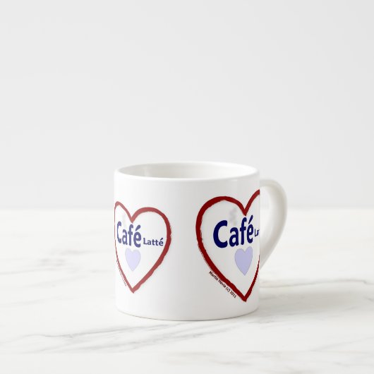 Love Café Latté - Espresso Mok (Voorkant rechts)