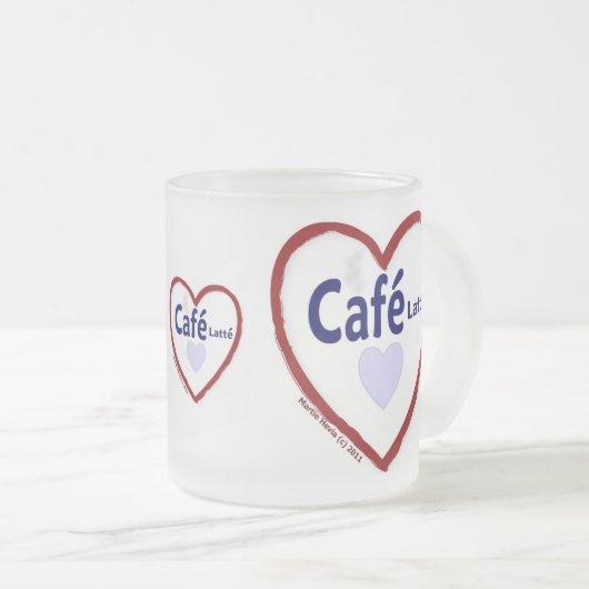 Love Café Latté - Mug Frosted (Devant droit)
