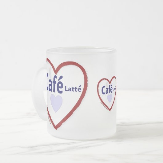 Love Café Latté - Mug Frosted (Devant gauche)