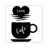 Love Cafe" Rubberstempel (Afrduk)