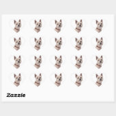 Love Cairn Terrier Chien Chien Chien Stickers de v (Feuille)