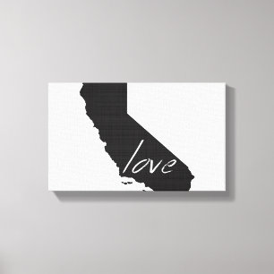 Love California Canvas Afdruk