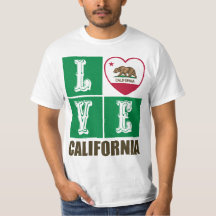 Love California State Flag Heart Pride