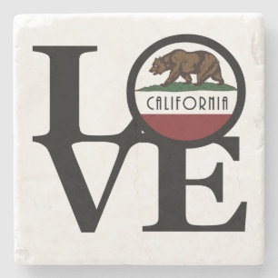 LOVE Californië Stenen Onderzetter