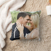 Love Calligraphy Overlay Photo Kussen (Deken)