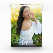 Love Calligraphy Script Heest Custom Keepomwille Fotoblokken (Voorkant)