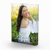 Love Calligraphy Script Heest Custom Keepomwille Fotoblokken (Rechts)