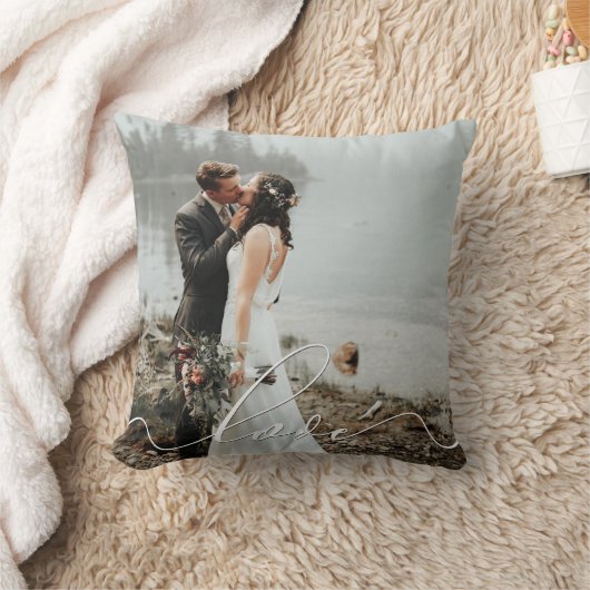 LOVE CALLIGRAPHY Script Typography Weddenbekleding Kussen (Deken)