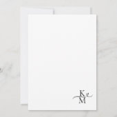 Love Calligraphy Wedding B&W ID940 (Achterkant)