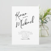 Love Calligraphy Wedding Photo B&W ID940 (Staand voorkant)