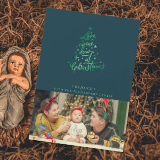 Love Came Down Foto Kerstkaart