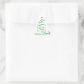 Love Came Down Kerstboom Envelope Seal Driehoek Sticker (Tas)