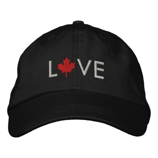Love Canada Casquette - Canada Casquette Feuille d (Devant)