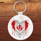 Love Canada Flag Sleutelhanger (Voorkant)