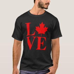 Love Canada Maple Leaf 2022 Canada Day T-shirt