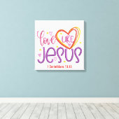 Love- Canvas (Gloss) (Insitu (Houten vloer))