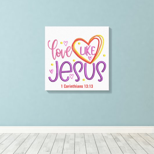 Love- Canvas (Gloss) (Insitu (Houten vloer))