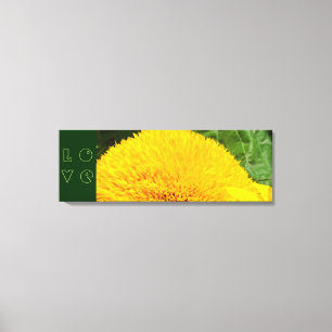 LOVE Canvas Kunst Prints Gele Zonnebloemen Bloemig
