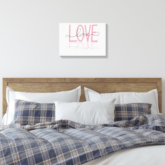 Love Canvas Print (Insitu (Slaapkamer))