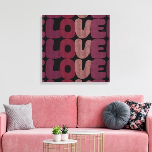 Love Canvas Print (Insitu (Woonkamer))