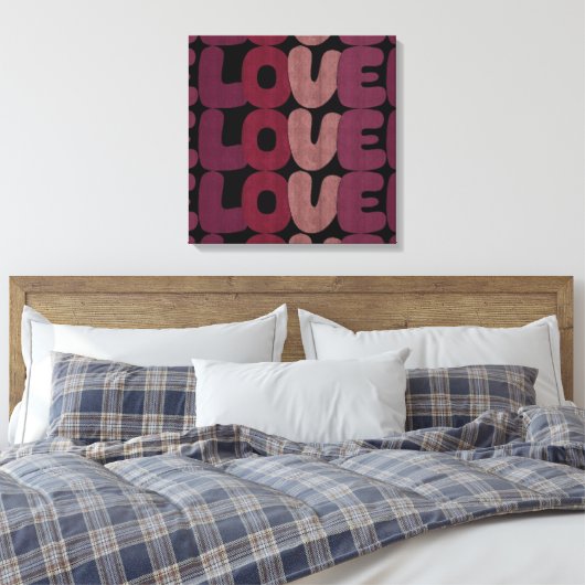 Love Canvas Print (Insitu (Slaapkamer))