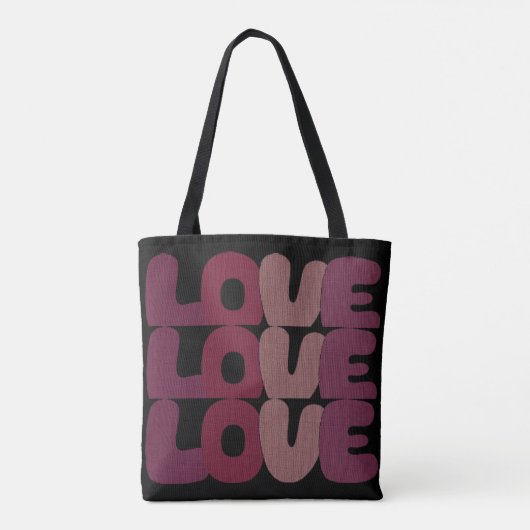 Love Canvas tas (Achterkant)