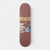 LOVE × CAPYBARA - Custom Skateboard (Voorkant)