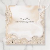 Love Caramel Marble Swirl Scripting Ephesians 4:2 Bedankjes Labels (Achterkant)