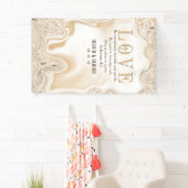 Love Caramel Marble Swirl Scripting Ephesians 4:2 Spandoek (Insitu)