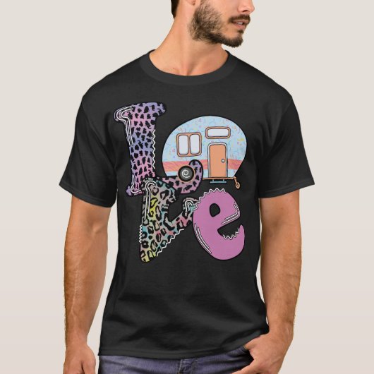 Love Caravan Camping T-Shirt (Devant)