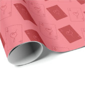 Love card wrapphing paper cadeaupapier (Rol Hoek)