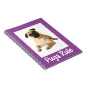 Love Carlin Puppy Dog Purple Notebook / Journal (Côté Droit)